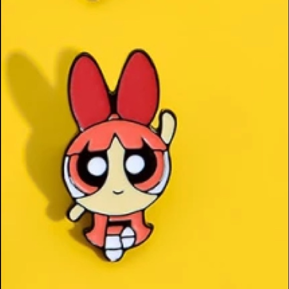 Powerpuff Girls Cartoon Network Blossom 90s Y2K Metal Enamel Pin Brooch - Picture 6 of 9